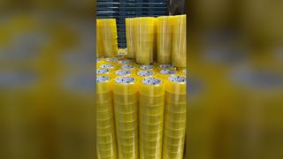 Gele verpakkingstape Sterke afdichting Veilige dozen