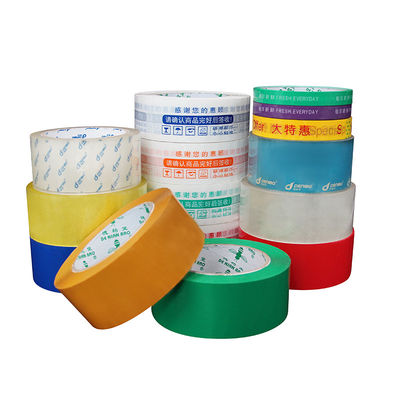 Gepersonaliseerde zelfklevende logo gekleurde tape hoge binding verpakkingsdoos afdichting tape