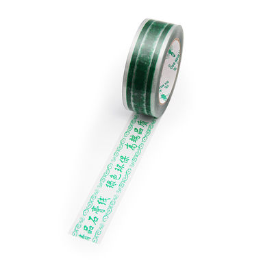 Gedrukt helder breekbaar plastic Bopp-verpakkingsband 48 mm x 100 m