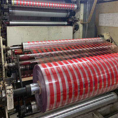 Geprinte banden Jumbo roll 1.28*4000m Bopp verpakkingsband vervaardiging