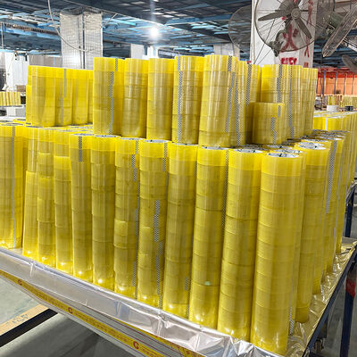 Duidelijke doorzichtige geelblauwe sterke kleefband waterdicht